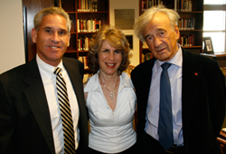 Irv and Nancy Chase with Nobel Peace Prize laureate, the late Elie Wiesel